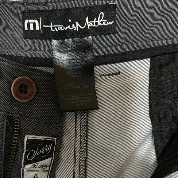 Travis Mathew Gray Flat Front Shorts - Picture 2 of 3